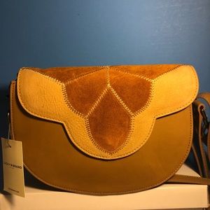 Lucky Brand Leather and Suade Crossbody